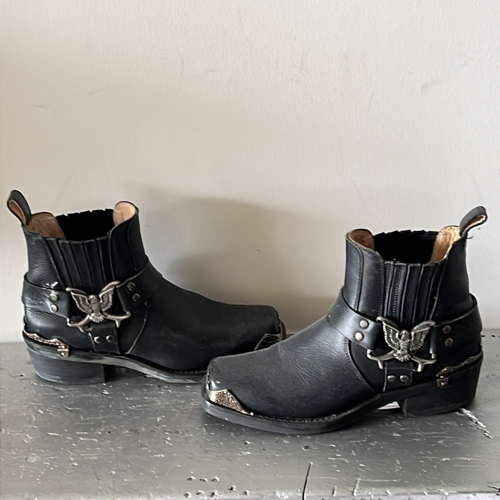 Vintage Eagle Harness Boots